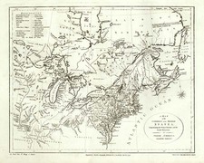 United States, Midwest and Canada Map By John Stockdale / Jedidiah Morse