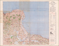 France and World War II Map By Geographical Section, War Office (UK)