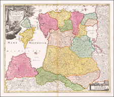Ducatuum Livoniae et Curlandiae cum vicinis Insulis Nova Exhibitio Geographica