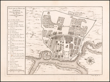 Thailand, Cambodia, Vietnam Map By Jacques Nicolas Bellin