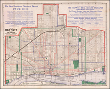 Michigan Map By Silas Farmer & Co.