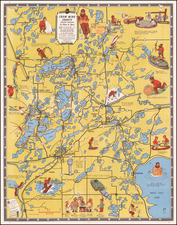 Minnesota Map By Lakeland Color Press