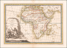 Africa Map By Giovanni Maria Cassini