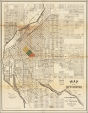 Colorado and Colorado Map By Denver Litho Co.