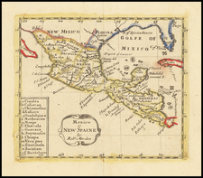 Texas, Southwest, Mexico and Central America Map By Robert Morden