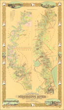 South and Louisiana Map By Joseph Aiena