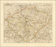 Czech Republic & Slovakia Map By Jean-Baptiste Nolin