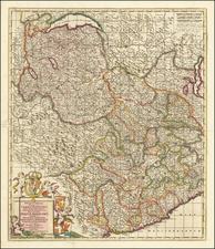 Switzerland, France and Northern Italy Map By Frederick De Wit / John Overton