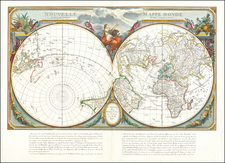 World, Northern Hemisphere and Southern Hemisphere Map By Paolo Santini