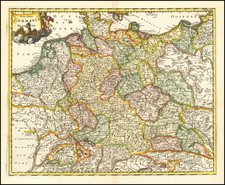 Poland and Germany Map By Philipp Clüver