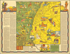 New Mexico and Pictorial Maps Map By R.T. Aitchison