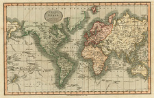 World and World Map By John Cary