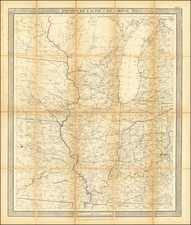 Kentucky, Midwest, Illinois, Indiana, Michigan, Wisconsin, Iowa, Missouri and Civil War Map By Edward Stanford