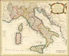 Italy Map By Richard William Seale