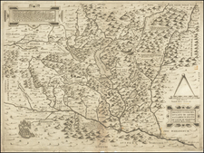 Switzerland, France and Northern Italy Map By Paolo Forlani / Ferrando Bertelli