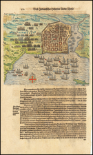 Caribbean Map By Theodor De Bry / Matthaeus Merian