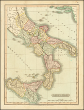 Italy, Southern Italy and Sicily Map By Charles Smith