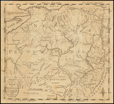 New York State, New Jersey, Pennsylvania and Maryland Map By Jedidiah Morse