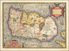 Ireland Map By Abraham Ortelius