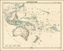 Oceania Map By Heinrich Kiepert