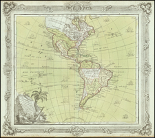 America Map By Louis Brion de la Tour