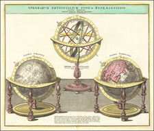 World and Celestial Maps Map By Johann Baptist Homann