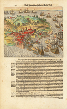 African Islands, including Madagascar Map By Theodor De Bry