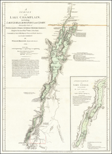 Vermont, New York State and American Revolution Map By Robert Sayer  &  John Bennett
