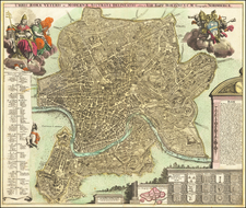 Rome Map By Johann Baptist Homann