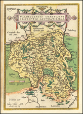 Germany Map By Abraham Ortelius