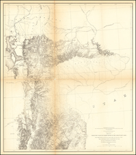 Utah and Utah Map By U.S. Pacific RR Surveys