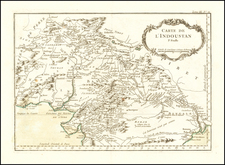 India and Central Asia & Caucasus Map By Jacques Nicolas Bellin