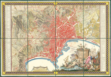 Southern Italy and Other Italian Cities Map By Giovanni Antonio Rizzi-Zannoni