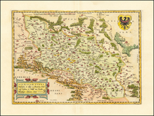 Poland Map By Abraham Ortelius