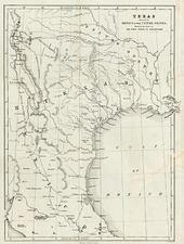 Texas, Plains and Southwest Map By W. Kemble