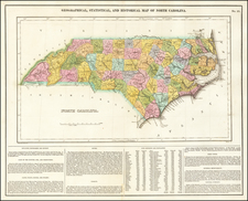 North Carolina Map By Henry Charles Carey  &  Isaac Lea