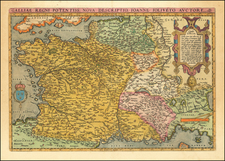 France Map By Abraham Ortelius