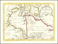 Canada Map By Jacques Nicolas Bellin