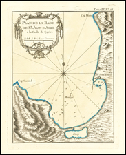 Holy Land Map By Jacques Nicolas Bellin