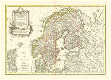 Scandinavia, Sweden and Norway Map By Jean Janvier