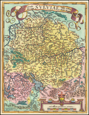 Süddeutschland Map By Abraham Ortelius