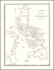 Philippines Map By Chretien Louis Joseph de Guignes