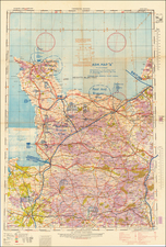 France and World War II Map By Geographical Section, War Office (UK)