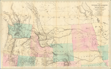 Plains, Rocky Mountains, California and Rare Books Map By John Mullan