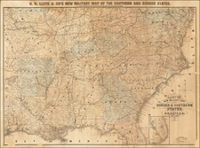 United States and Civil War Map By H.H. Lloyd