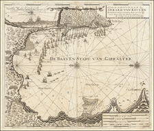 England and Spain Map By Johannes Van Keulen