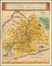 Germany Map By Abraham Ortelius