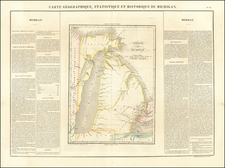 Michigan Map By Jean Alexandre Buchon