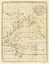 Alaska, China, Japan, Korea, Southeast Asia, Australia & Oceania, Pacific, Australia, Oceania, New Zealand, Other Pacific Islands, Russia in Asia, California and Canada Map By Emanuel Bowen