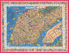 New York City and Pictorial Maps Map By Nils Hansell